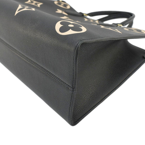 LOUIS VUITTON Onthego MM Monogram Empreinte Leather Tote Bag Bicolor