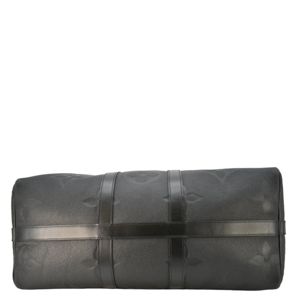 LOUIS VUITTON Keepall Bandouliere 45 Monogram Empreinte Giant Travel Bag Black