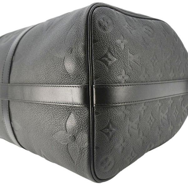 LOUIS VUITTON Keepall Bandouliere 45 Monogram Empreinte Giant Travel Bag Black