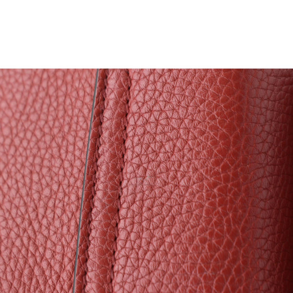 GUCCI Soho GG Flap Leather Chain Crossbody Bag Red 536224