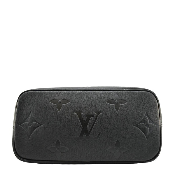 LOUIS VUITTON Neverfull MM Wild At Heart Monogram Empreinte Leather Tote Bag Black