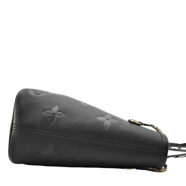 LOUIS VUITTON Neverfull MM Wild At Heart Monogram Empreinte Leather Tote Bag Black