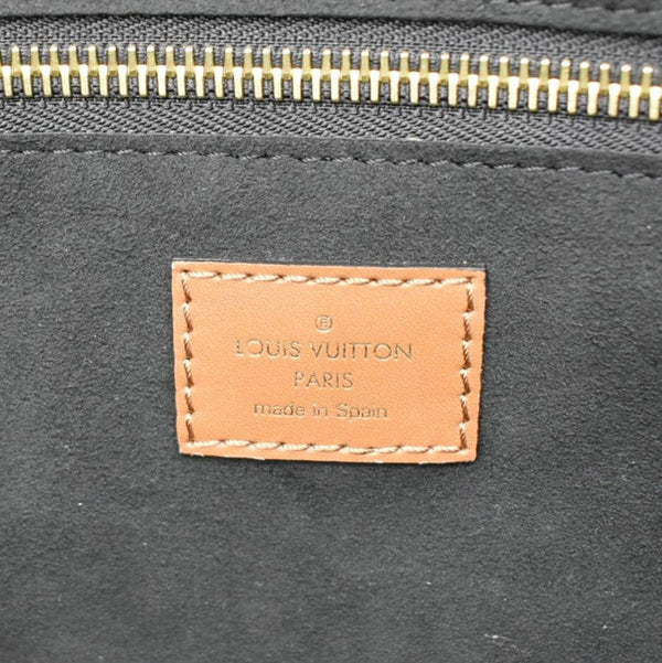 LOUIS VUITTON Neverfull MM Wild At Heart Monogram Empreinte Leather Tote Bag Black