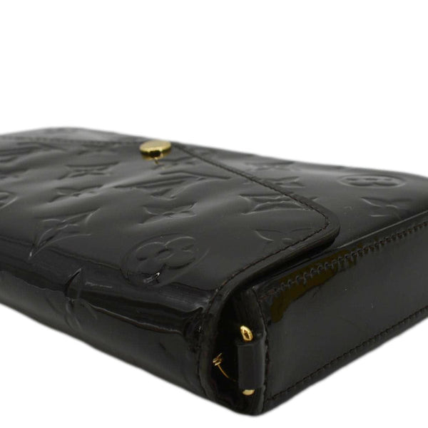 LOUIS VUITTON Felicie Pochette Monogram Vernis Crossbody Bag Amarante