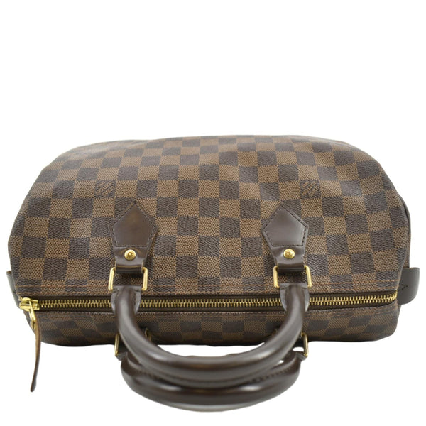 LOUIS VUITTON Speedy 25 Damier Ebene Satchel Bag Brown