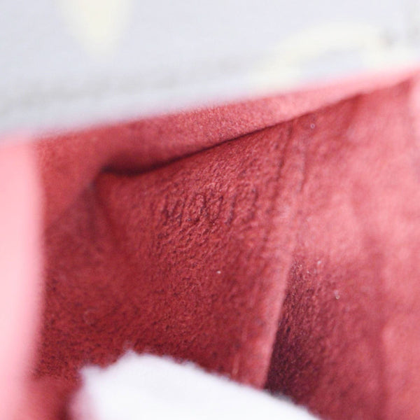 LOUIS VUITTON Partition Monogram Canvas Wristlet Clutch Bag Brown