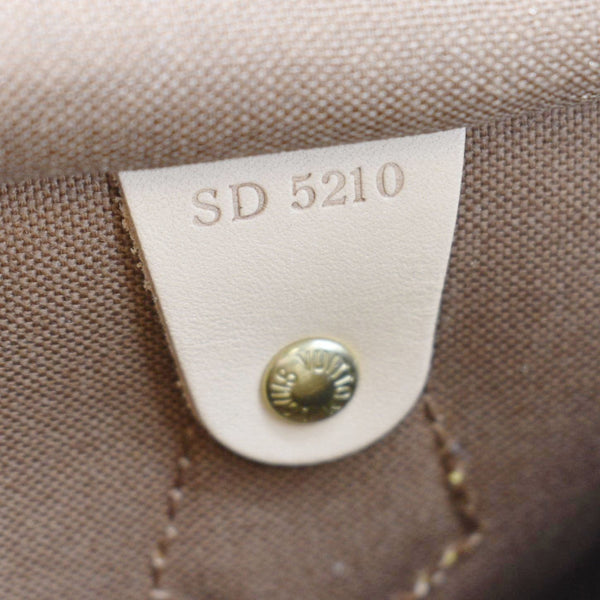 LOUIS VUITTON Speedy 30 Monogram Canvas Satchel Bag Brown