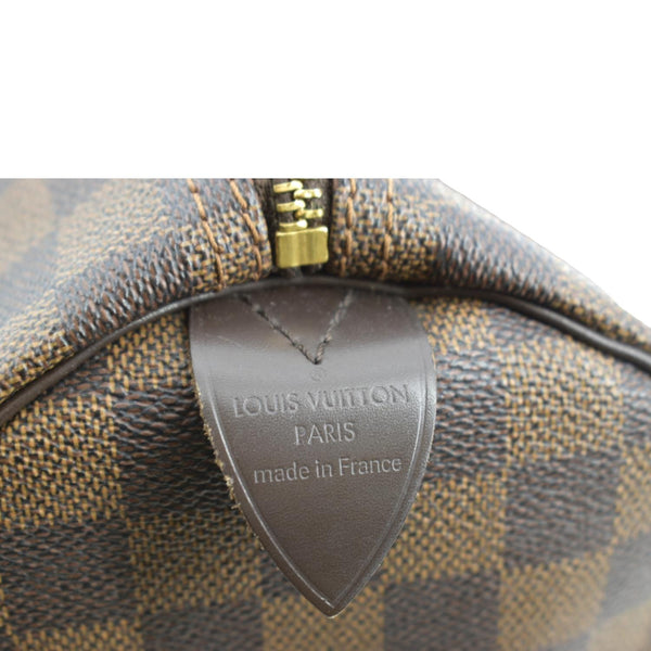 LOUIS VUITTON Speedy 25 Damier Ebene Satchel Bag Brown