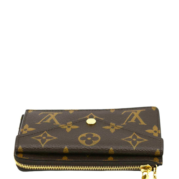 LOUIS VUITTON Monogram Canvas Recto Verso Card Holder Brown