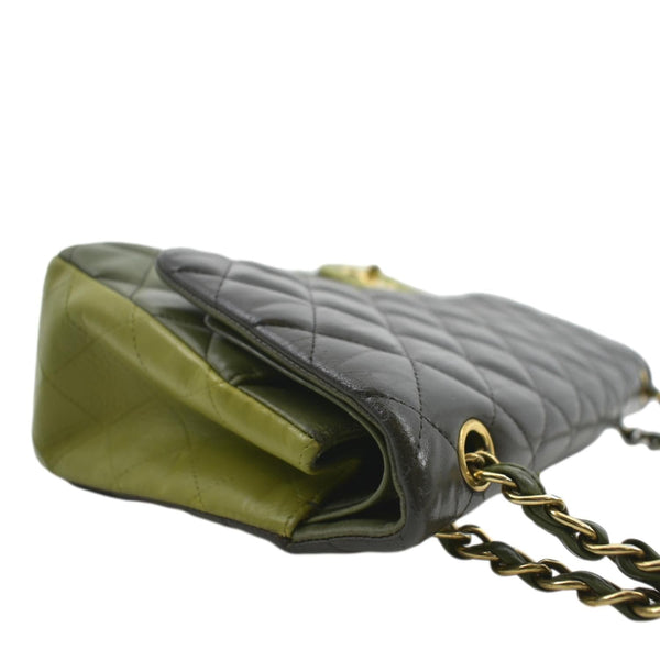 CHANEL Classic Jumbo Double Flap Quilted Leather Shoulder Bag Black