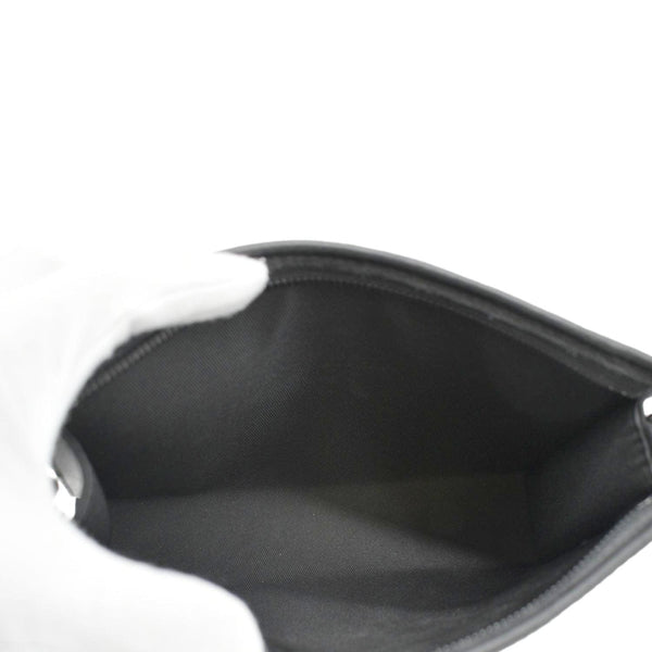 LOUIS VUITTON Gaston Wearable Wallet Monogram Shadow Leather Crossbody Bag Black