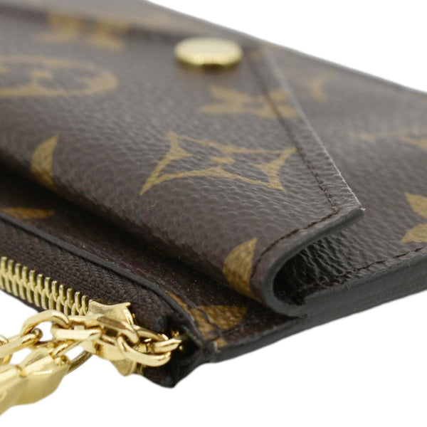 LOUIS VUITTON Monogram Canvas Recto Verso Card Holder Brown