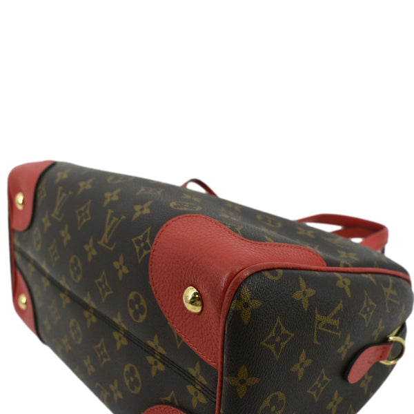 LOUIS VUITTON Retiro NM Monogram Canvas 2Way Shoulder Bag Red