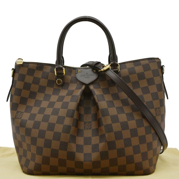 LOUIS VUITTON Siena MM Damier Ebene Shoulder Bag Brown