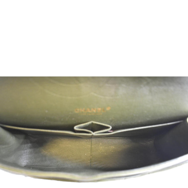 CHANEL Classic Jumbo Double Flap Quilted Leather Shoulder Bag Black