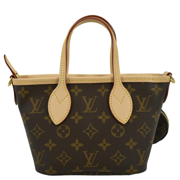 LOUIS VUITTON Neverfull BB Monogram Canvas Tote Shoulder Bag Brown