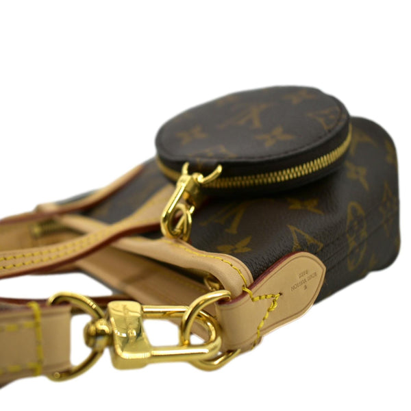 LOUIS VUITTON Neverfull BB Monogram Canvas Tote Shoulder Bag Brown