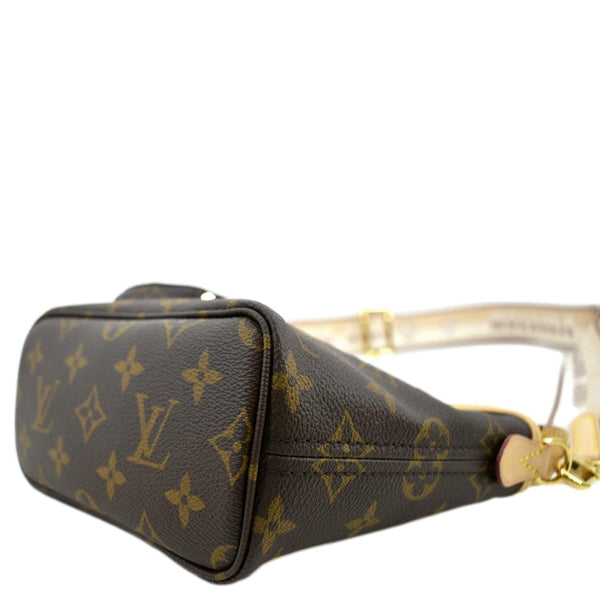 LOUIS VUITTON Neverfull BB Monogram Canvas Tote Shoulder Bag Brown