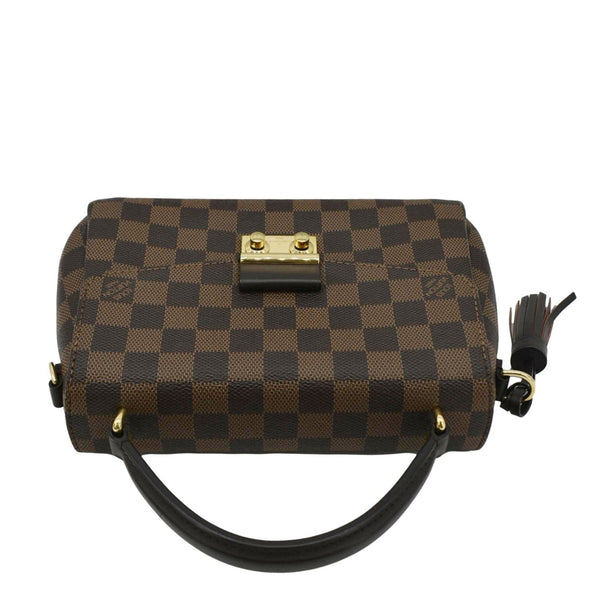 LOUIS VUITTON Croisette Damier Ebene Crossbody Bag Brown
