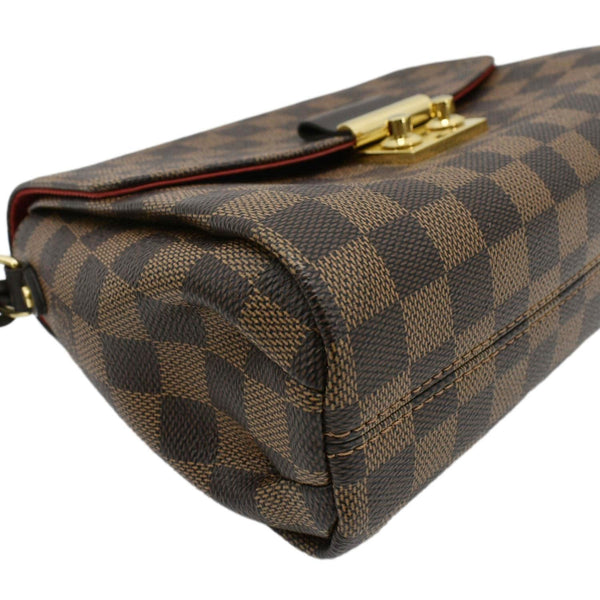 LOUIS VUITTON Croisette Damier Ebene Crossbody Bag Brown