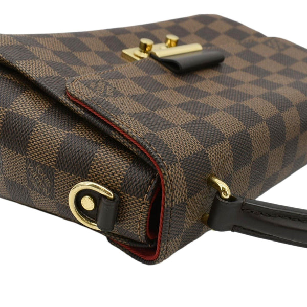 LOUIS VUITTON Croisette Damier Ebene Crossbody Bag Brown