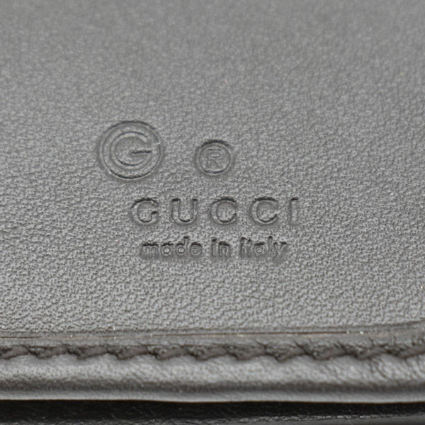 GUCCI Microguccissima GG Leather Bi-fold Long Wallet Black 544479