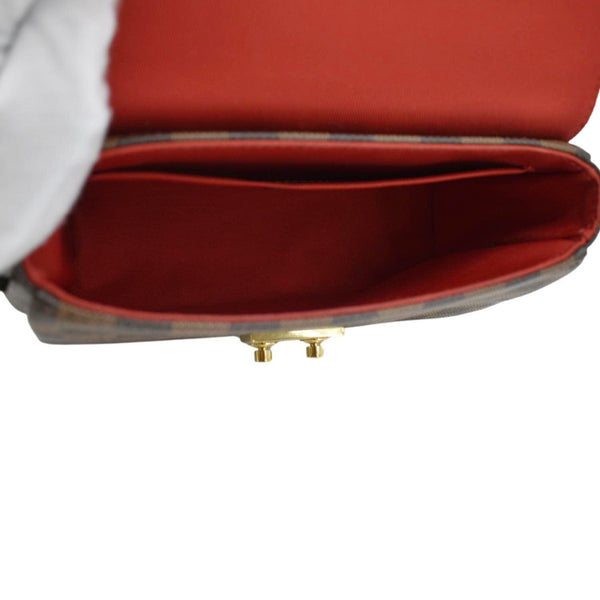 LOUIS VUITTON Croisette Damier Ebene Crossbody Bag Brown