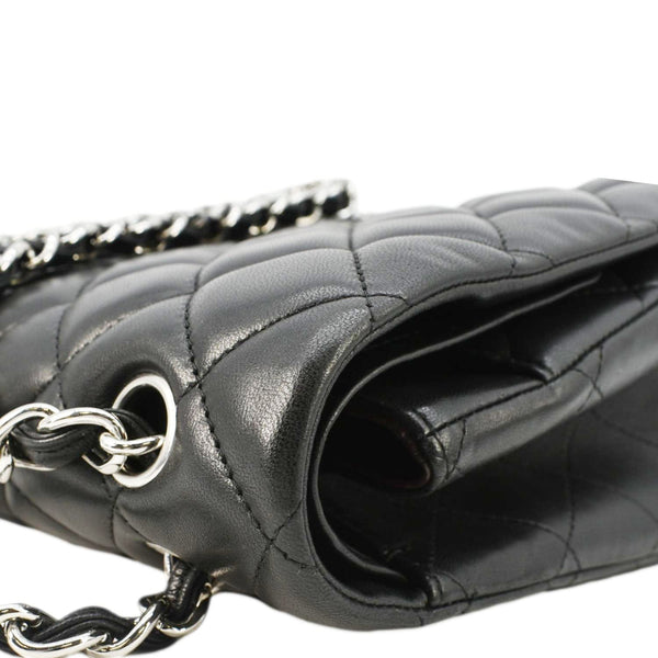 CHANEL Classic Maxi Double Flap Quilted Leather Crossbody Bag Black