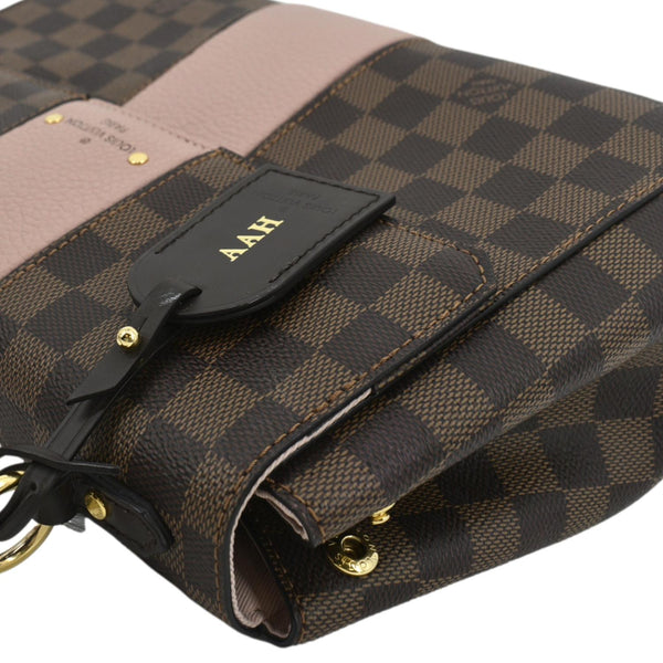 LOUIS VUITTON Bond Street MM Damier Ebene Crossbody Bag Magnolia