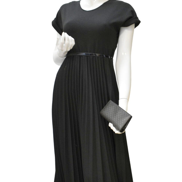 GUCCI G Leather Bi-fold Long Wallet Black dummy look