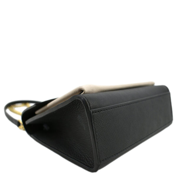 LOUIS VUITTON Mylockme Calf Leather Chain Shoulder Bag Creme