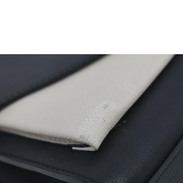 LOUIS VUITTON Mylockme Calf Leather Chain Shoulder Bag Creme