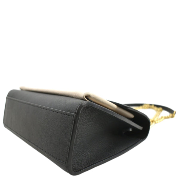 LOUIS VUITTON Mylockme Calf Leather Chain Shoulder Bag Creme