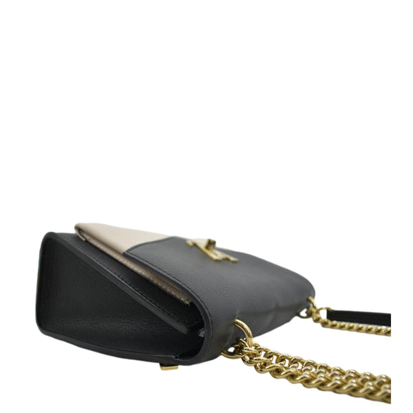 LOUIS VUITTON Mylockme Calf Leather Chain Shoulder Bag Creme