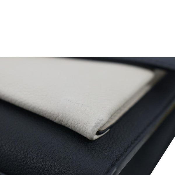 LOUIS VUITTON Mylockme Calf Leather Chain Shoulder Bag Creme