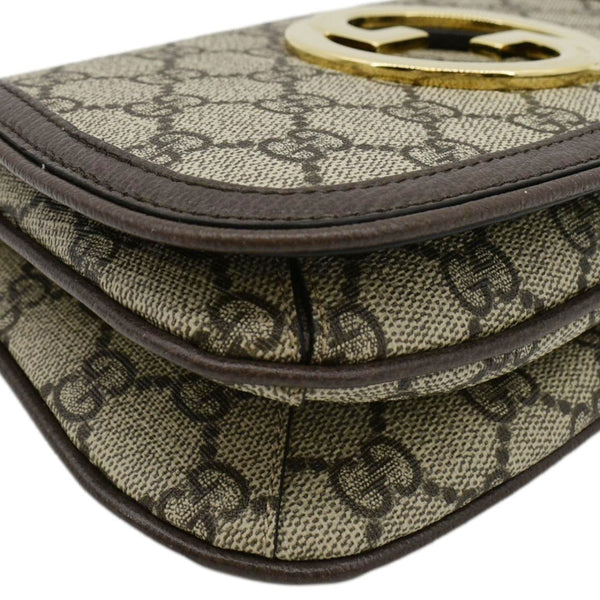 GUCCI Mini Blondie GG Supreme Canvas Belt Bag Beige 703807