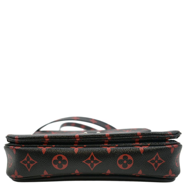 LOUIS VUITTON Metis Pochette Monogram Infrarouge Crossbody Bag Glossy Red