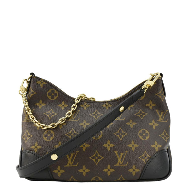 LOUIS VUITTON Boulogne Monogram Canvas Shoulder Bag Brown
