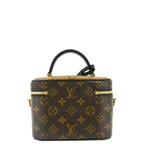 LOUIS VUITTON Vanity PM Monogram Reverse Canvas Crossbody Bag Brown