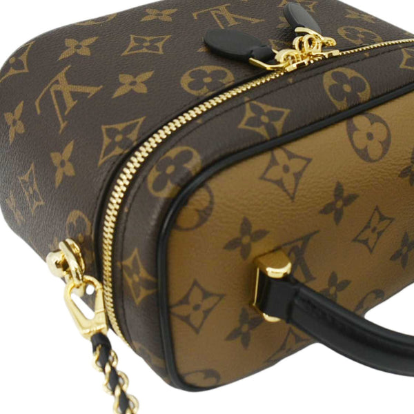 LOUIS VUITTON Vanity PM Monogram Reverse Canvas Crossbody Bag Brown