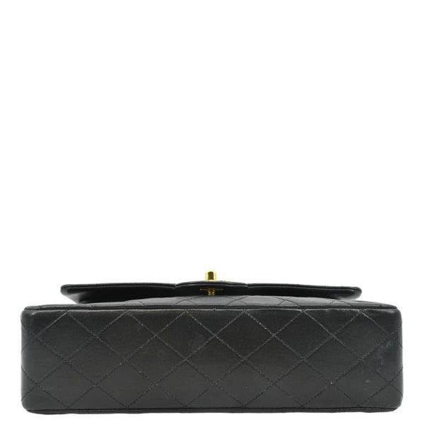 CHANEL Classic Vintage Black Quilted Leather Shoulder Bag with lower view