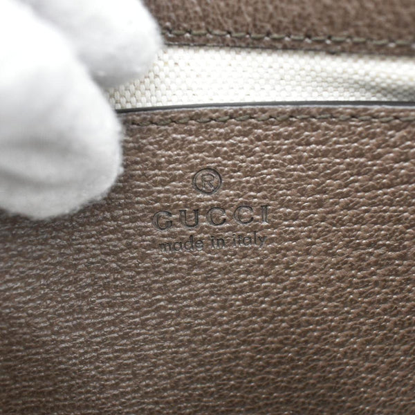 GUCCI Ophidia Web Small GG Supreme Canvas Shoulder Bag Beige 735132