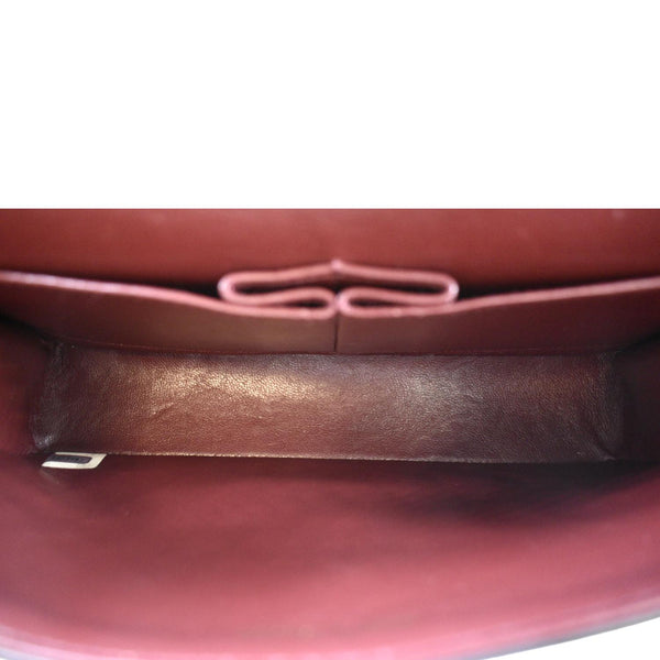 CHANEL Classic Vintage Black Quilted Leather Shoulder Bag with in side view