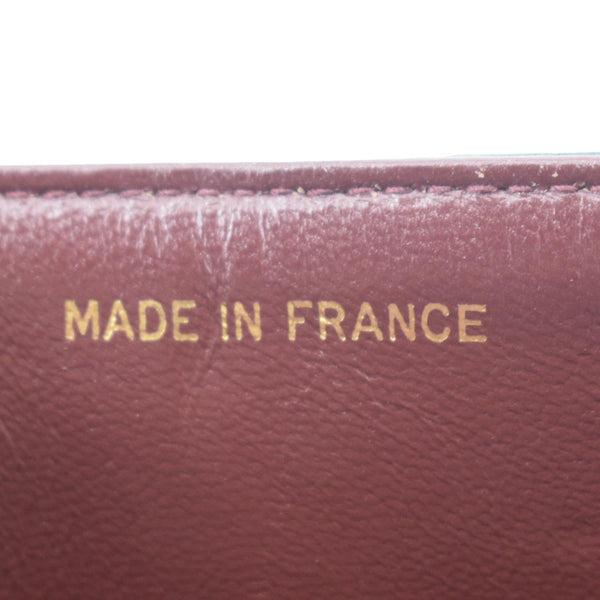 CHANEL Classic Vintage Black Quilted Leather Shoulder Bag with made in france