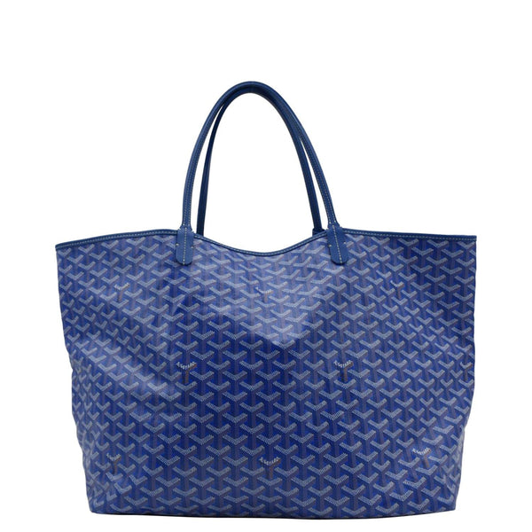 GOYARD Canvas Tote Bag Blue back