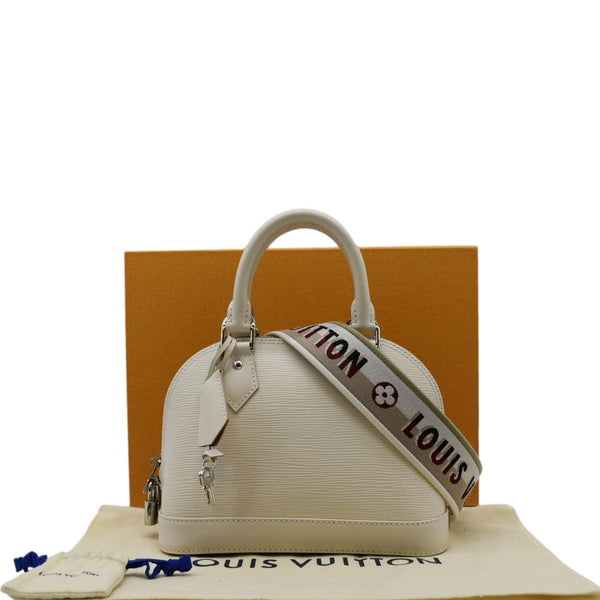 LOUIS VUITTON Alma BB Crossbody Bag Cream front side