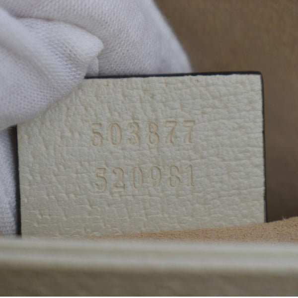 GUCCI Ophidia Small Leather Chain Shoulder Bag White 503877