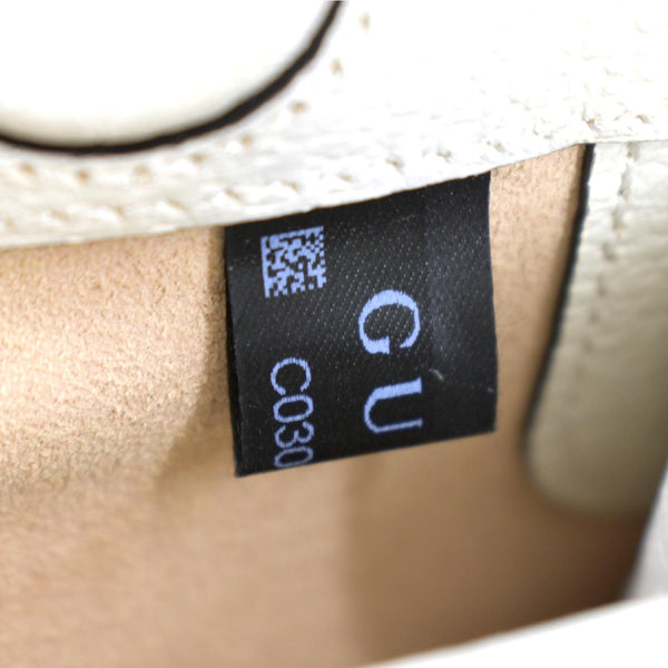 GUCCI Ophidia Small Leather Chain Shoulder Bag White 503877