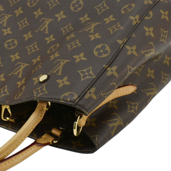 LOUIS VUITTON Montaigne MM Monogram Canvas Shoulder Bag Brown