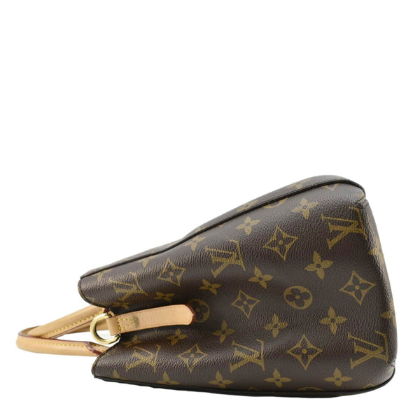 LOUIS VUITTON Montaigne MM Monogram Canvas Shoulder Bag Brown